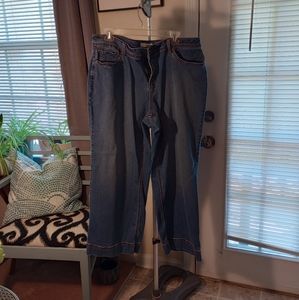 18WP wide leg denim jeans